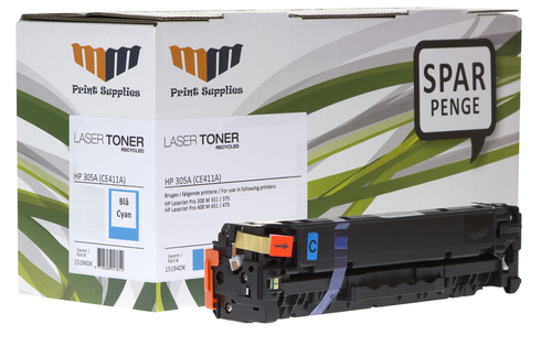 MM Cyan Laser Toner - HP 305A (CE411A) - For HP LaserJet Pro – image 2