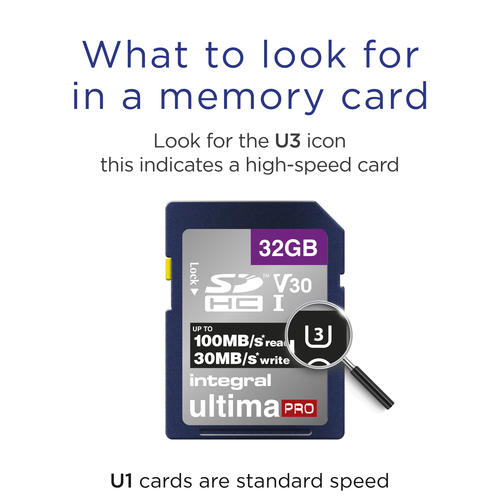 Integral 32GB SDHC UHS-1 U3 CL10 V30 UP TO 100MBS READ 30MBS WRITE – image 3