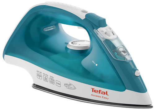 Tefal FV1542 Aurutriikraud Keraamiline tald 2000 W Türkiis, Valge