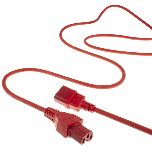 POWERCORD C14-C15 RD 3.00M. 1 stk, afbeelding 2
