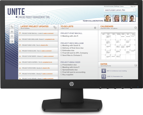 HP V197 computer monitor