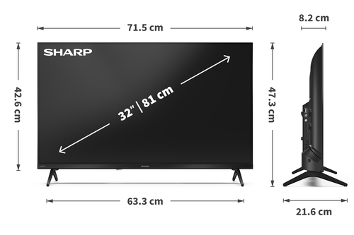 Sharp 1T-C32HE2245KB TV – image 8