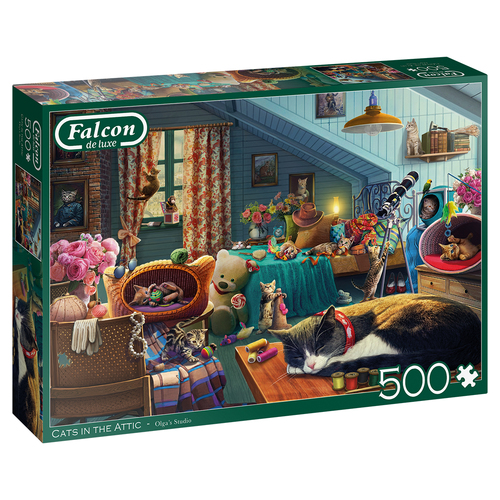 Falcon de luxe Cats in the Attic - 500 Teile
