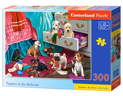 Castorland Puppies in the Bedroom 300 pcs Pusle 300 tk Animals