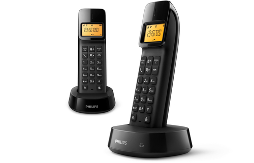 Philips D1402B/77 telephone DECT telephone Caller ID Black