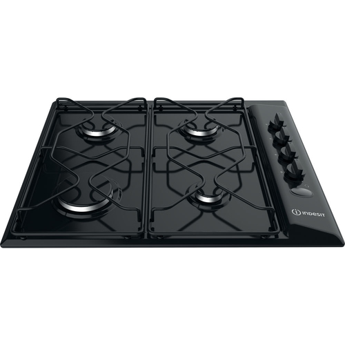 Indesit 642 PAA /I(BK) plīts virsmas sildelements Melns Iebūvēts 59 cm Gāzes 4 zone(s)
