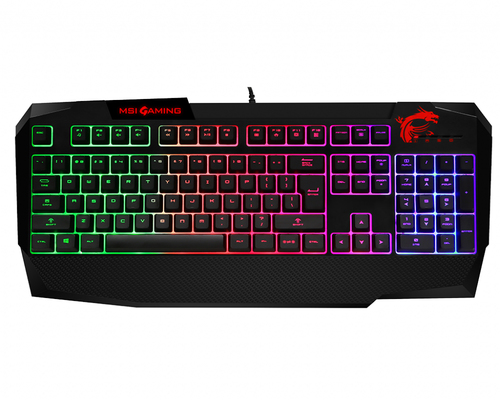 MSI Interceptor DS4200 klaviatuur Mängimine USB Must