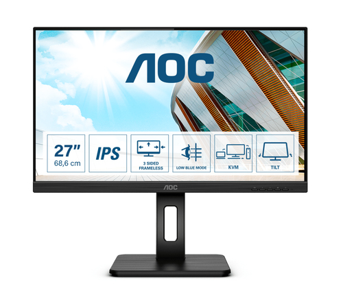 AOC P2 27P2C. Display diagonal: 68.6 cm (27"), Display resolution: 1920 x 1080 pixels, HD type: Full HD, Display technolog