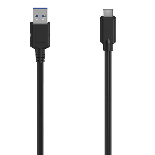Hama 00300061 USB кабель USB 3.2 Gen 1 (3.1 Gen 1) 1,5 m USB C USB A 5 Gbit/s Черный