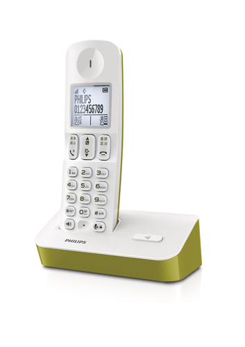 Philips DCTG2801G/93 telephone DECT telephone Caller ID Green, White