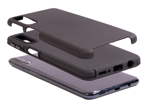 Mobiparts Rugged Tough Grip Case Samsung Galaxy A7 (2018) Black – image 7