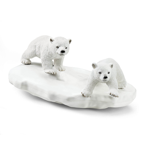 Schleich Wild Life - IJsberen glijfeestje speelfiguur, afbeelding 3