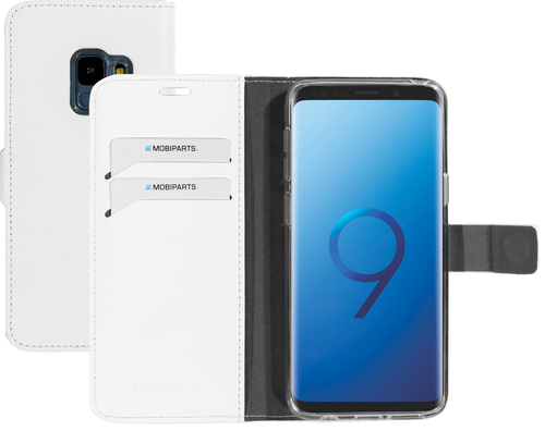 Mobiparts Saffiano Wallet Case Samsung Galaxy S9 White