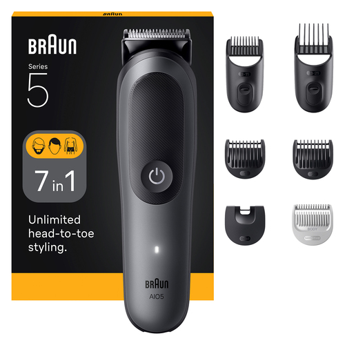 Braun AIO5520 7in1 Beard & Hair Clipper Multi-Grooming Kit - image 1