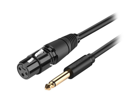 Ugreen 20719 аудио кабель 2 m 6,35 мм XLR Черный