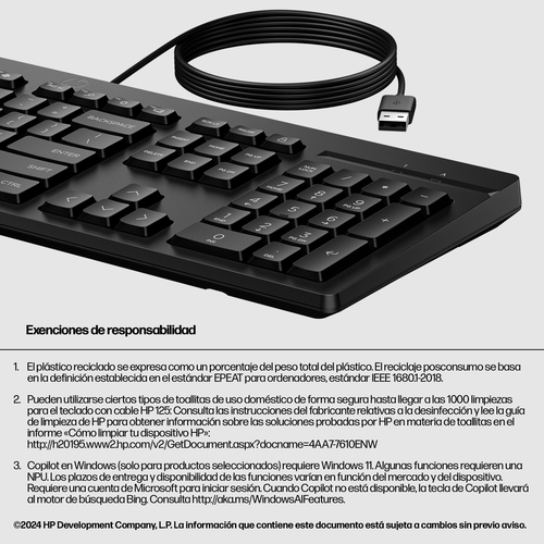 Teclado HP  266C9AA#ABM     