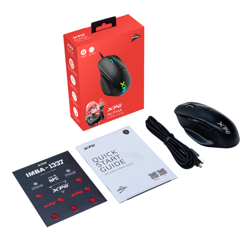 Mouse Gaming  XPG ALPHA-BKCWW