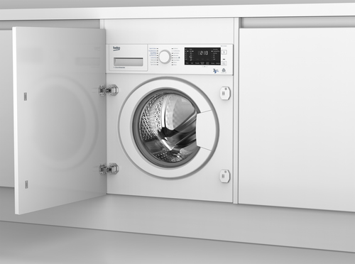 Beko WDIC752300F2 washer dryer Built-in Front-load White