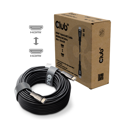 Club 3D HDMI hybride AOC kabel 8K60Hz/4K120Hz 30m, afbeelding 7