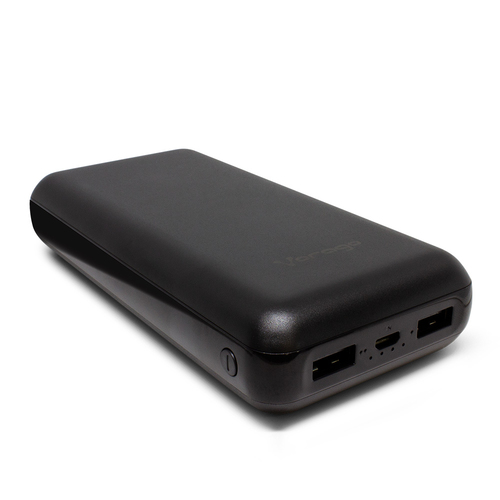 PB-550-BK VORAGO POWER BANK PB-550 20.000 MAH 2 PUERTOS USB 1.0A/2.1A NEGRO UPC 7502266677949