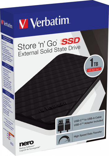 Verbatim Store 'n' Go Portable 2.5" SSD USB 3.2 GEN1 1TB Black - image 4