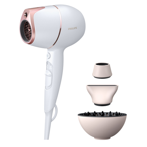 Philips BHD628/00 föön 1800 W Roosa, Valge