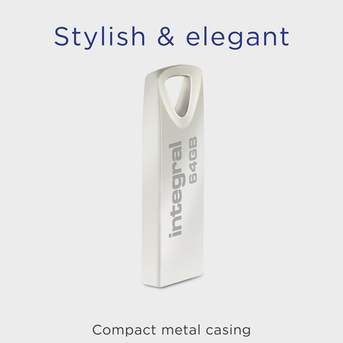 Integral 64GB USB2.0 DRIVE ARC METAL – image 2