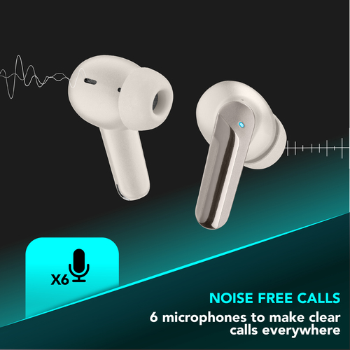 Cellularline NUMB BLUETOOTH EARBUDS WITH HYBRID ANC, BEIGE – image 3