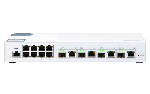 QSW-M408-4C SWITCH QNAP QSW-M408-4C SWITCH ADMINISTRADO WEB DE CAPA 2 DE 10 GBE DE NIVEL BSICO PARA IMPLEMENTACIN DE REDES SMB QSW-M408-4C