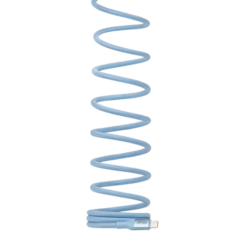 Club 3D USB-C Magnetic-Coil 240W PD3.1 Blue Cable, 2 meter kabel, afbeelding 6