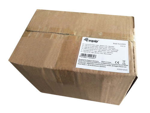 Equip Patchkabel Cat6 S/FTP 2xRJ45 2.00m grau 34 Stk./box, afbeelding 3