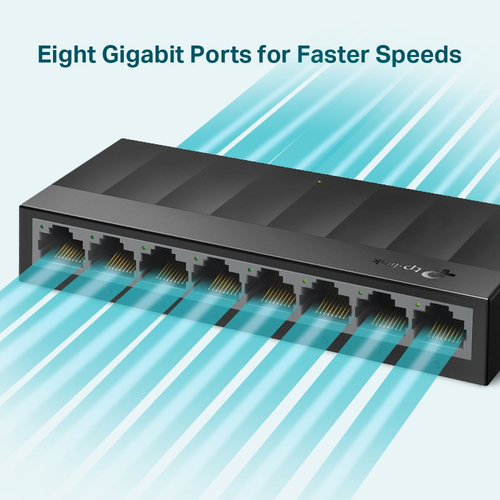 TP-Link LS1008G 8-Port Gigabit Ethernet Switch – Desktop/Wall-Mount, Plug & Play, Ethernet Splitter, Plastic Casing - image 3
