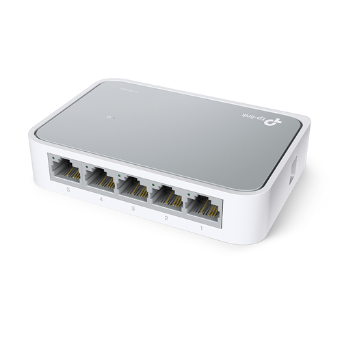 TP-Link TL-SF1005D 5-Port 10/100 Mbps Unmanaged Desktop Switch - White, EU Plug - image 2