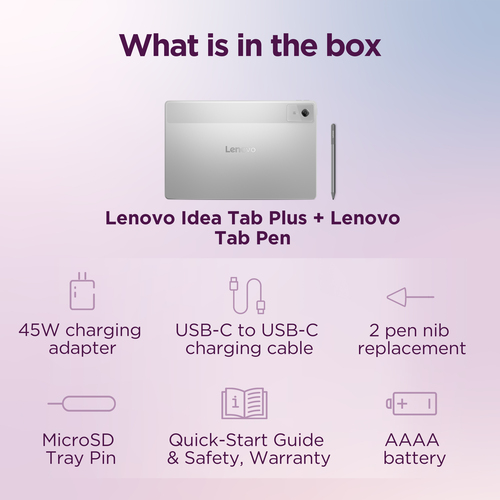 Lenovo Idea Tab Plus 12.1 Cloud Grey 128GB Wi-Fi Tablet with Pen - image 6