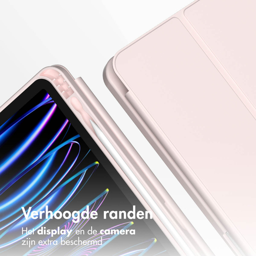 Accezz Smart Silicone Bookcase iPad Air 13 inch (2024) M2 - Roze, afbeelding 5