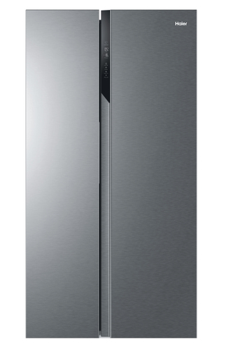 Haier HSR3918ENPG American-Style Fridge Freezer - Silver/Grey - image 1