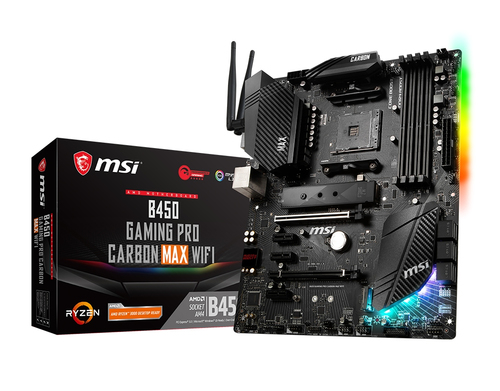 MSI B450 GAMING PRO CARBON MAX WIFI emaplaat AMD B450 Pesa AM4 ATX