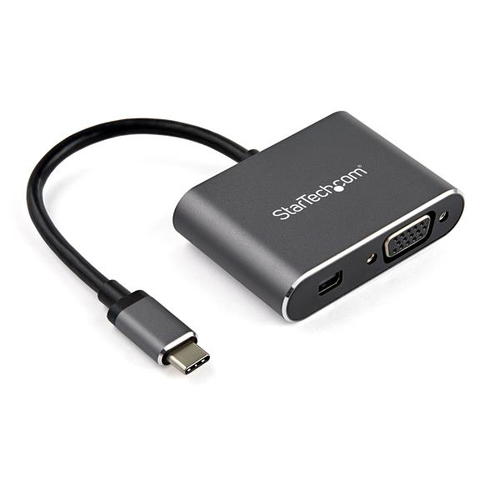 ADAPTADOR DE VIDEO MULTIPUERTO USB-C - MDP O VGA - 4K 60HZ UPC 0065030884518 - CDP2MDPVGA