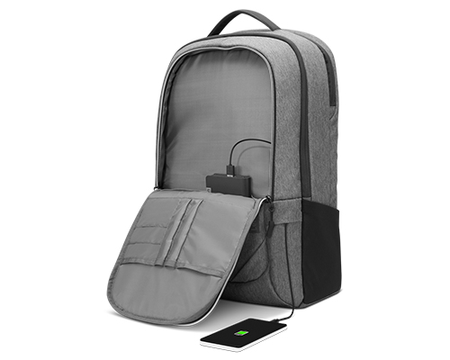 Lenovo Urban B730 notebooktas 43,9 cm (17.3 ) Rugzak Houtskool, Grijs, afbeelding 6
