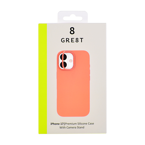 GRE8T GRS Silicone, Orange iPhone17 Retail – image 9