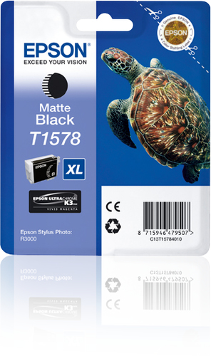 Epson T15778 Turtle Matte Black Standard Capacity Ink Cartridge 26ml - C13T15784010