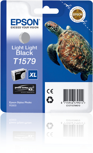 Epson T15779 Turtle Light Black Standard Capacity Ink Cartridge 26ml - C13T15794010