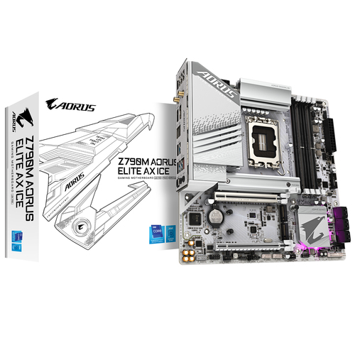 Motherboards GIGABYTE MB GIGABYTE Z790M A ELITE AX ICE