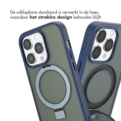 Accezz Ring Stand Backcover met MagSafe iPhone 14 Pro - Blue, afbeelding 6
