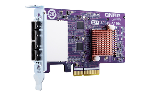 QNAP 2-port SFF-8088 SATA host adapter