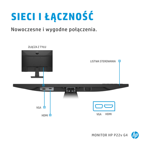 Monitor P22v G4 FHD 21.5 cala 9TT53AA