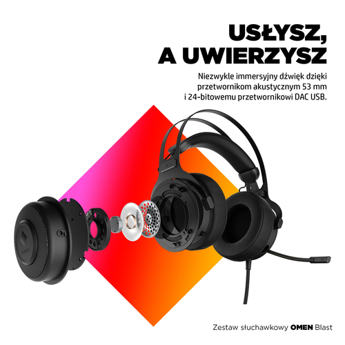 Słuchawki gamingowe OMEN Blast 1A858AA