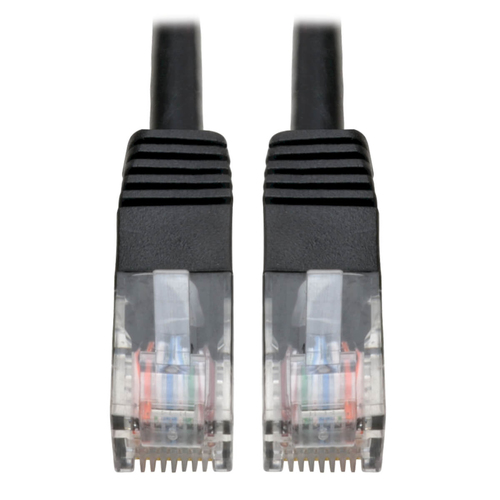 CABLE PATCH CAT5E UTP MOLDEADO  350MHZ RJ45 M/M NEGRO 366M  - N002-012-BK