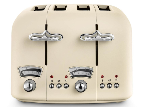 Delonghi Argento Flora 4 slice Cream Toaster - Beige - image 1