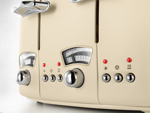Delonghi Argento Flora 4 slice Cream Toaster - Beige - image 4